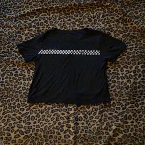 Plain checkerd tee